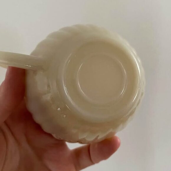 Vintage Set of 5 Teacups - from Brazil - Beige w/ Florals - Picture 5 of 5